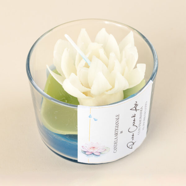Candela in Cera d'Api, Fiore di Loto