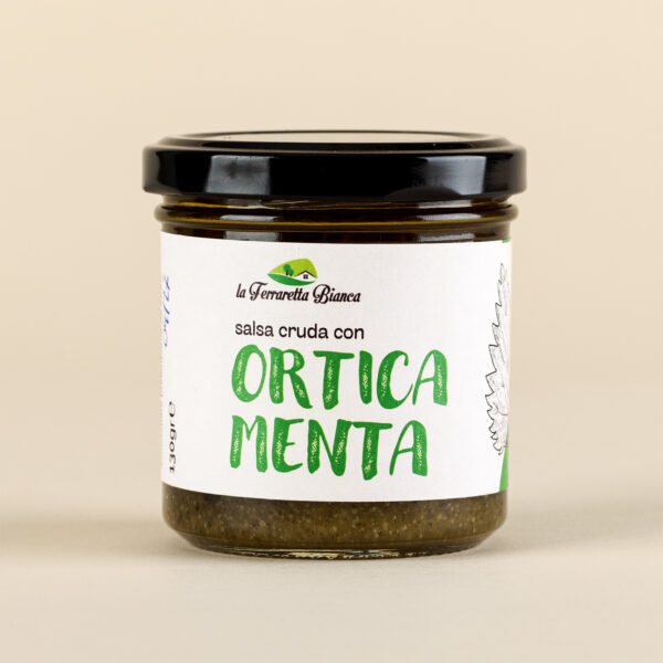 Salsa cruda con Ortica e Menta